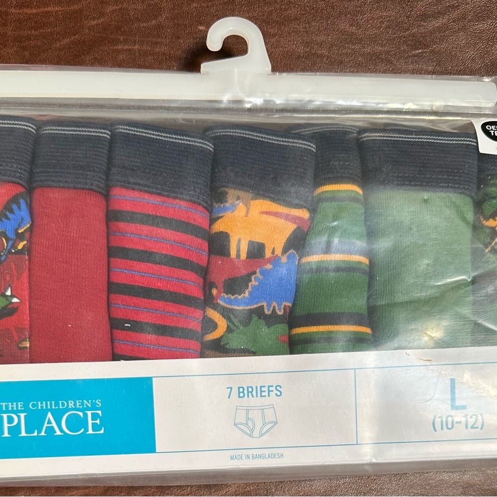 7. Boys Black and Red Briefs Pack from the Children Place